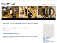 Tablet Screenshot of pillarofstrengthstudio.com